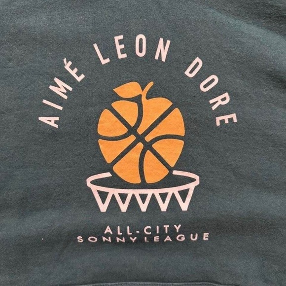 Aime Leon Dore x New Balance Sonny League Hooded Sweatshirt Green - Picture 2 of 3